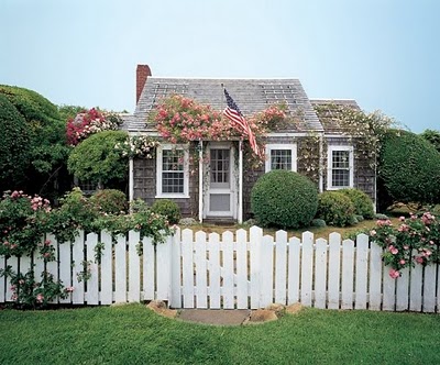 white picket fence